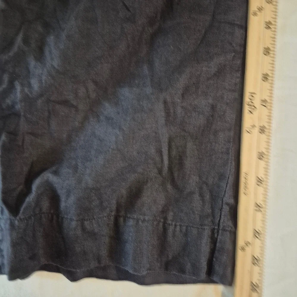 Everlane Women's Size 2 The Linen Way-High Drape Pants Flax Wide-Leg Minimalist
